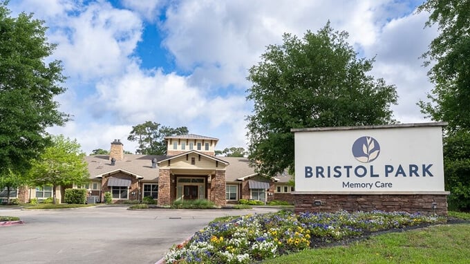 Outdoor Front Entrance of Memory Care Facility